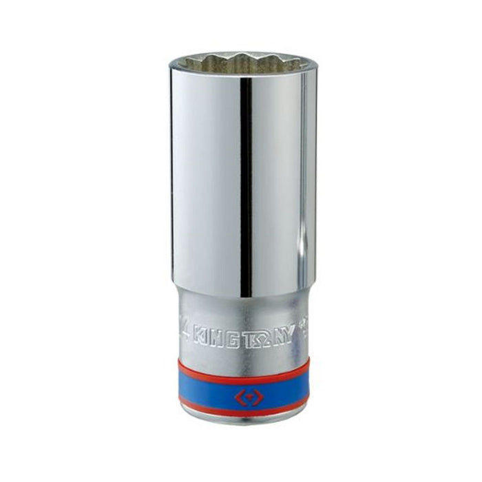 KING TONY 1/2" Drive 12PT Deep Socket (20-36MM)