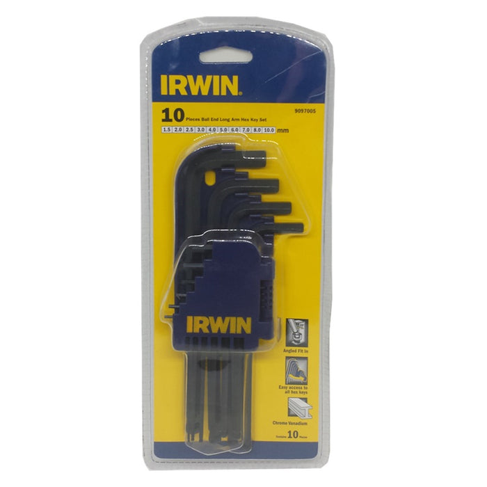 IRWIN T9097005 Allen Key Set 10 Pieces(1.0-10MM)