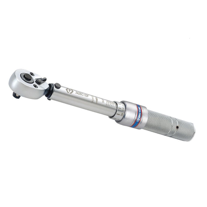 KING TONY 3426C-1DF 1/4" Ratchet Torque Wrench (3 - 15 Nm)