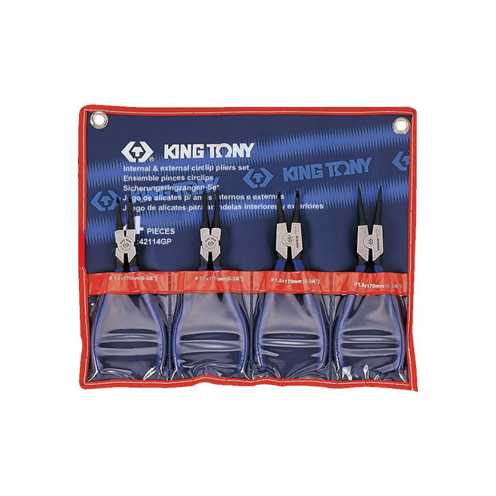 KING TONY 42114GP Circlip Plier Set (5")