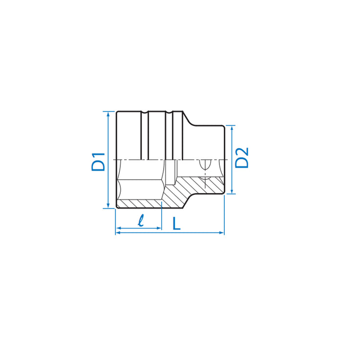 KING TONY 6335M 3/4" Dr. 6PT Socket (Metric Size)