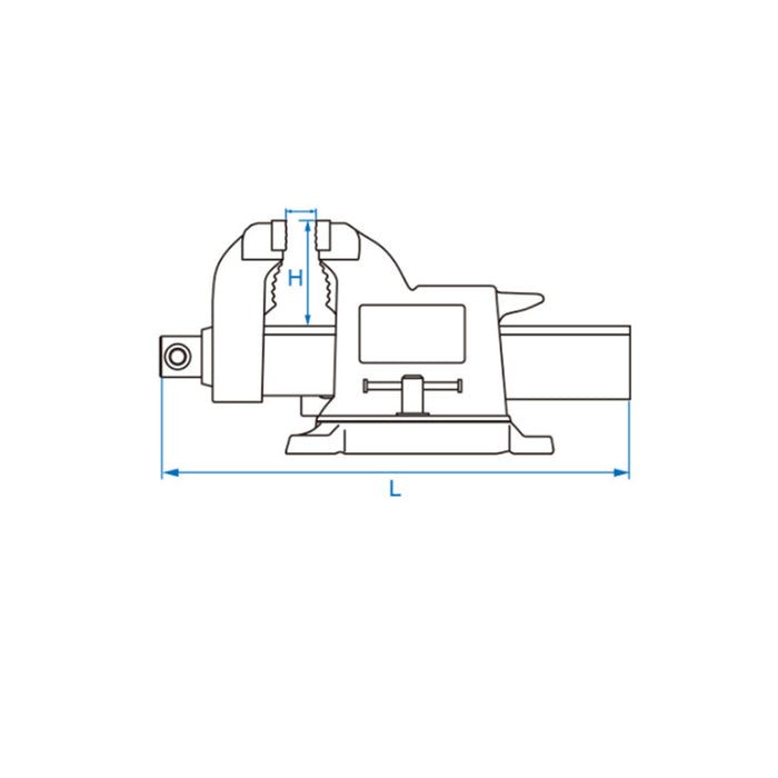 KING TONY Bench Vise w/Swivel Base