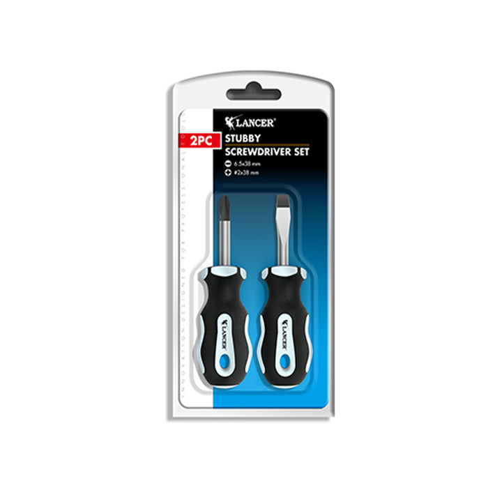 LANCER Stubby Screwdriver Set (2Pcs)