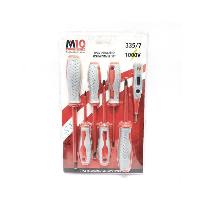 M10 335/7 Insulated Screwdriver Set (7 Pieces)