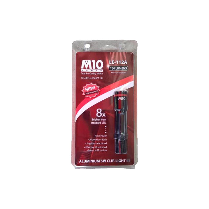 M10 LE-112A 5W LED Torch Light & Clip
