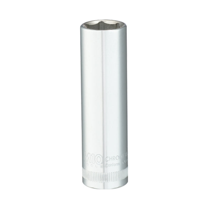 M10 1/4" Dr. 6PT Deep Socket (Metric Size)