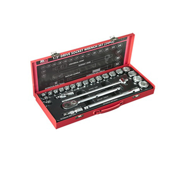 M10 419MB 1/2" DR. Socket Set (8-32MM) (24 Pieces)