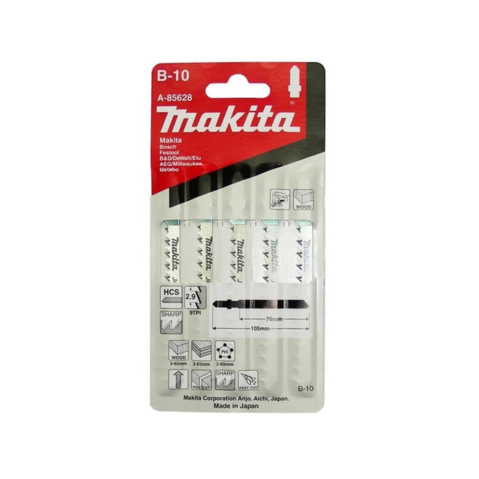 MAKITA A-85628 Wood Jig Saw Blade B-10 (5 Pieces)