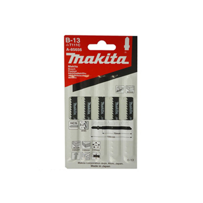 MAKITA A-85656 Jig Saw Blade B-13 (5 Pieces)