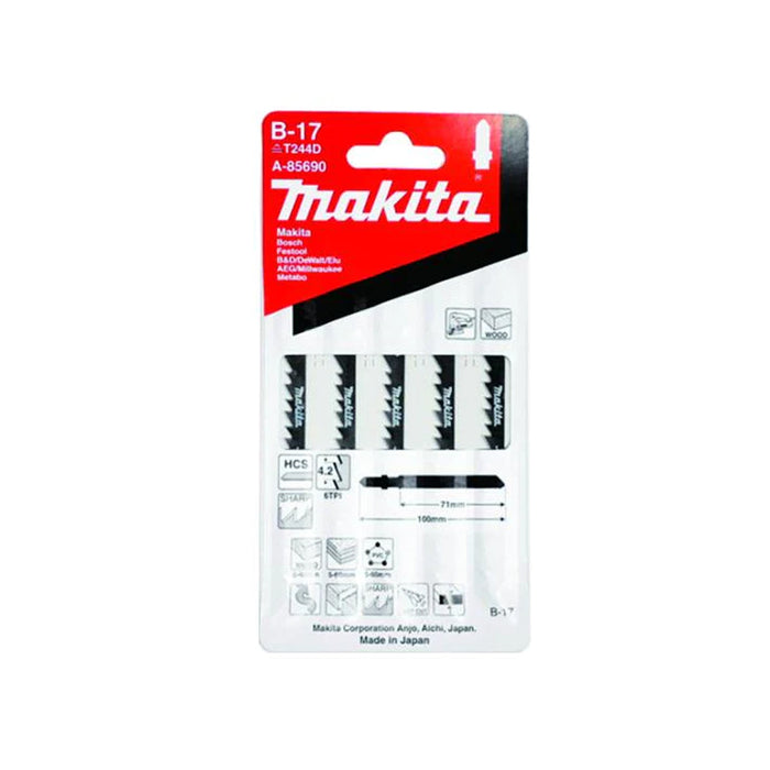 MAKITA A-85690 Jig Saw Blade B-17 (5 Pieces)