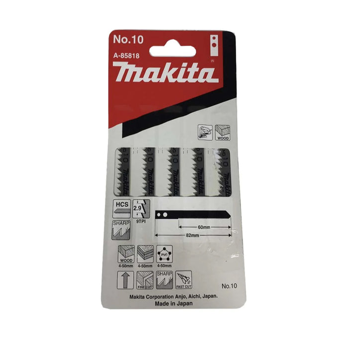 MAKITA A-85818 Jig Saw Blade No.10 (5 Pieces)