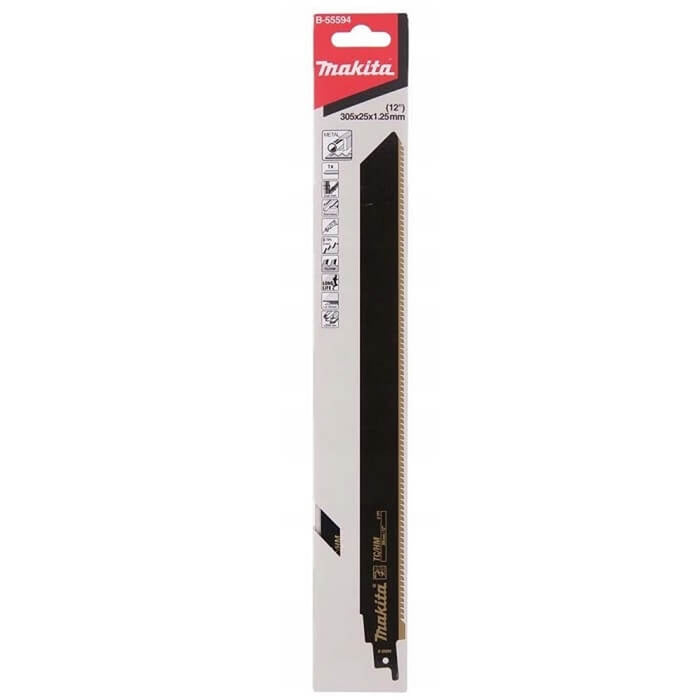 MAKITA B-55594 TC Sabre Saw Blade 8TPI (12")