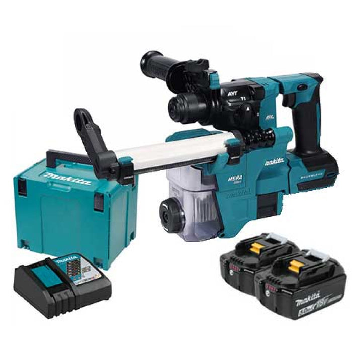 MAKITA DHR183RTWJ 18V Cordless Brushless Rotary Hammer 18MM (5.0AH)