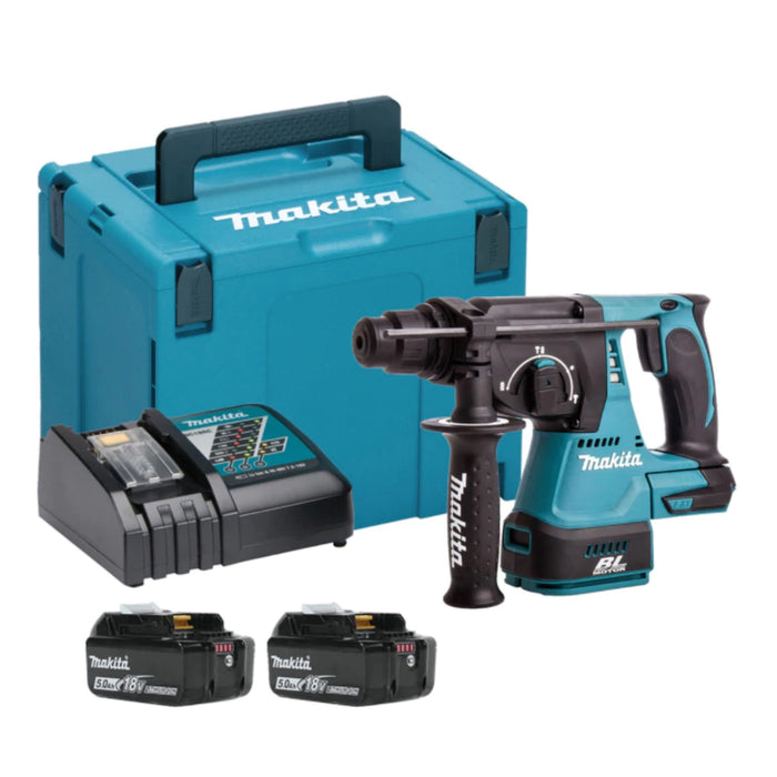 MAKITA DHR242RGE 18V Cordless Rotary Hammer Kit (6.0AH)