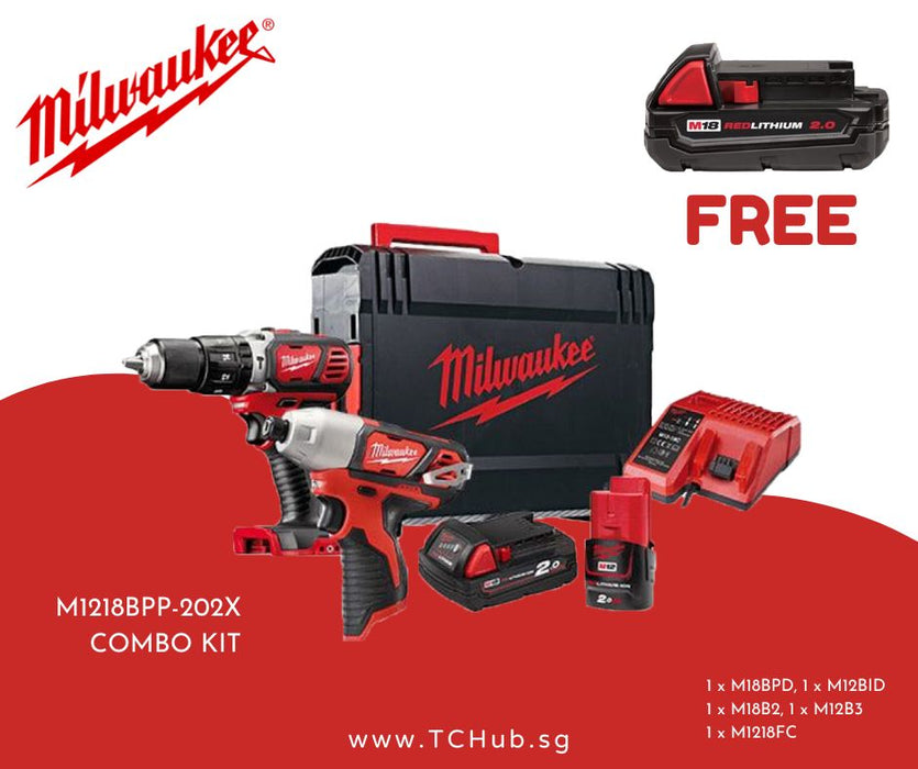 MILWAUKEE M1218BPP-202X Combo Kit