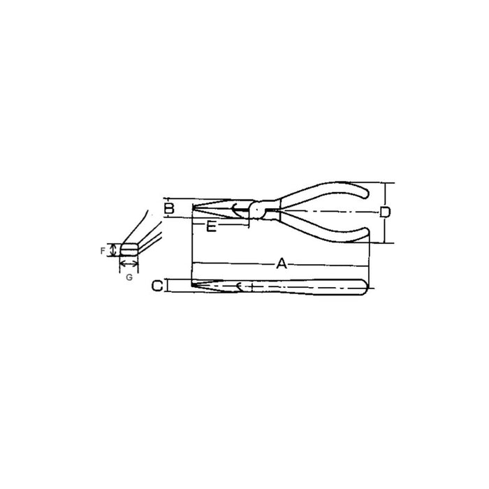 MTC 9 Slim Long Nose Plier