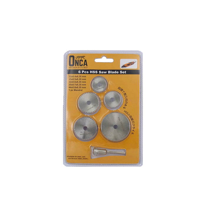 ONCA HSBS-6 Mini HSS Saw Blade Set (6 Piecss)