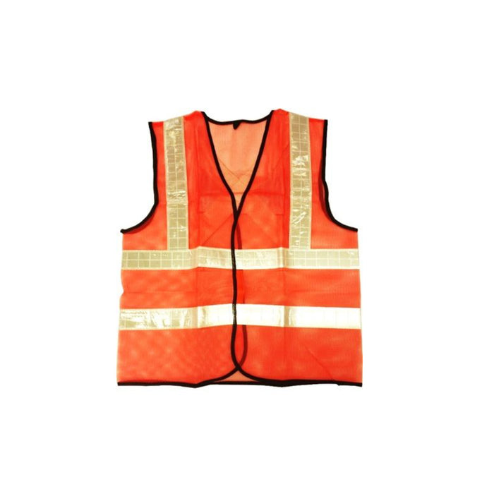 Orange Safety Vest Cross Reflector