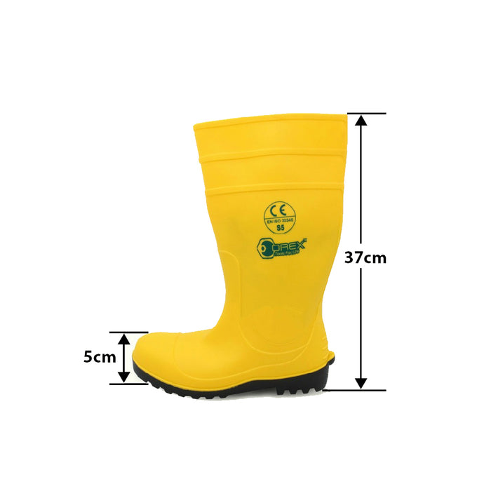 OREX Yellow PVC Boot w/ Metal Cap (UK 5-12)