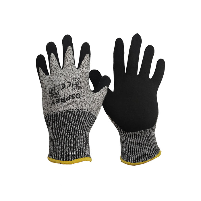 OSPREY 4543 Nitrile Anti-Cut Gloves (Black)