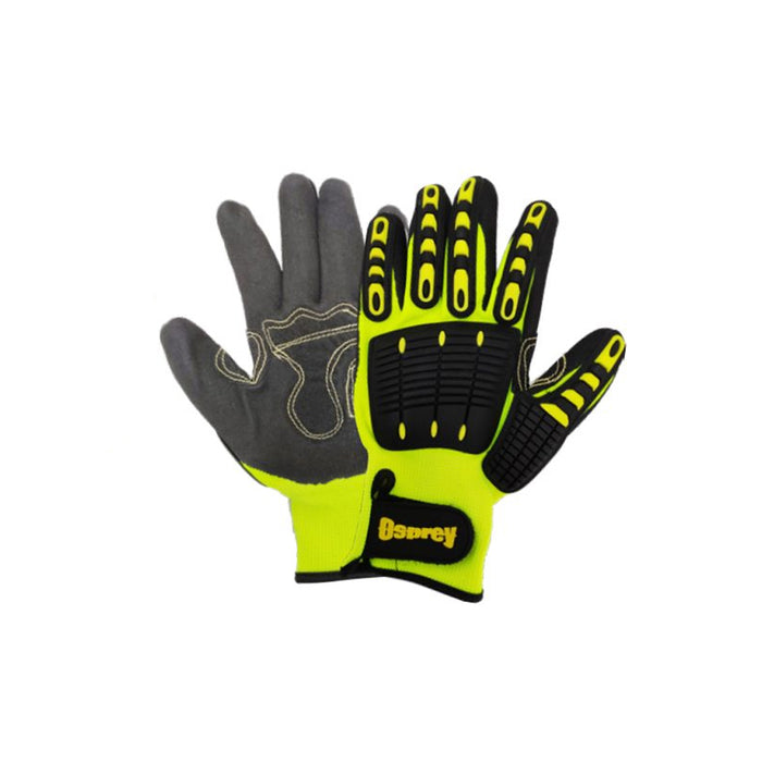 OSPREY 4544 Anti-Impact Leather Gloves (Green)