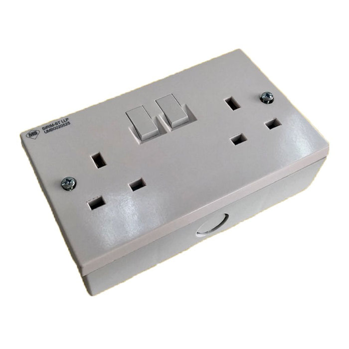 PVC Socket 13A (2 Plug)