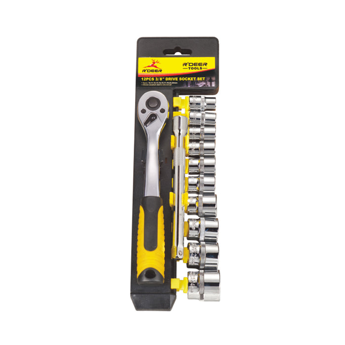 ROBUST DEER RTH-12B 3/8" Dr. Socket Set (12 Pieces)