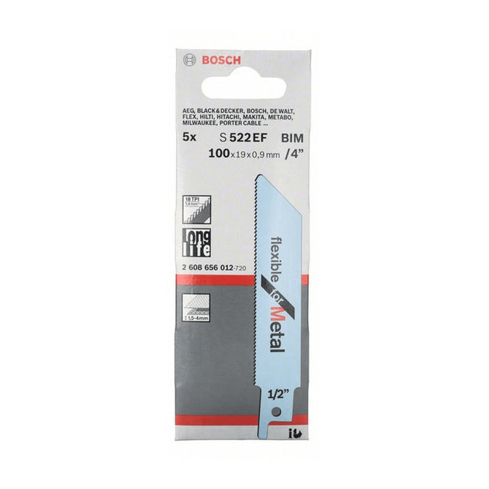 BOSCH S522EF Metal Sabre Saw Blade (5 Pieces)