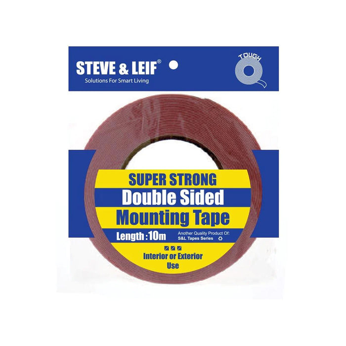 S&L Double-Sided White PE Foam Tape (10M)