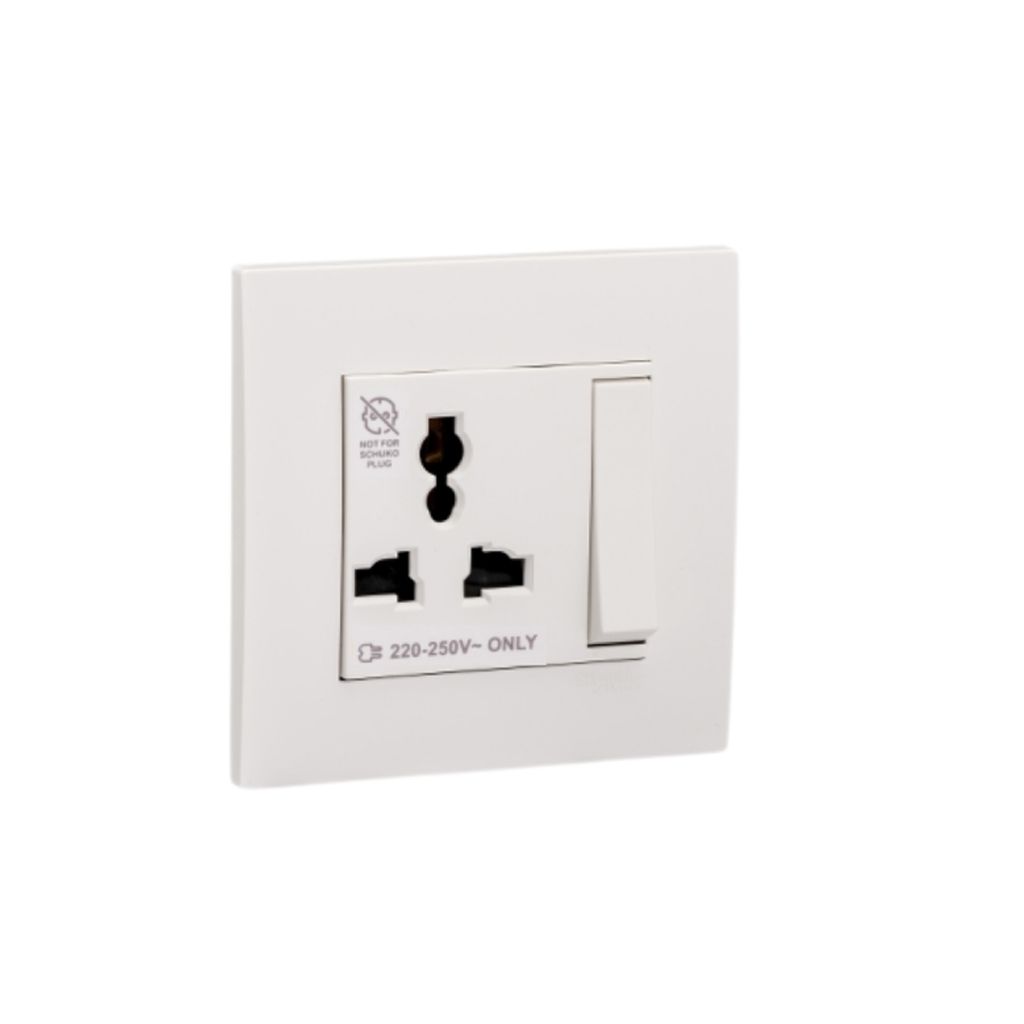 SCHNEIDER KB113LS 3-Pin Socket Switch — Teck Cheong Hardware Pte Ltd