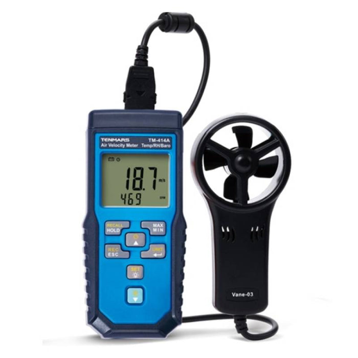 TENMARS TM-413A Humidity/Temperature/Velocity Meter