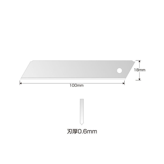 KDS GB-10NS Evo 18MM Non Snap Blade 0.6MM (10 Pieces)