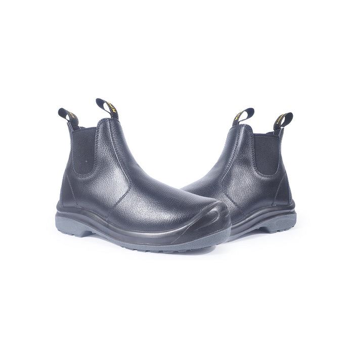 KPR L-706 Black Elastic Sided Pull-Up Boot