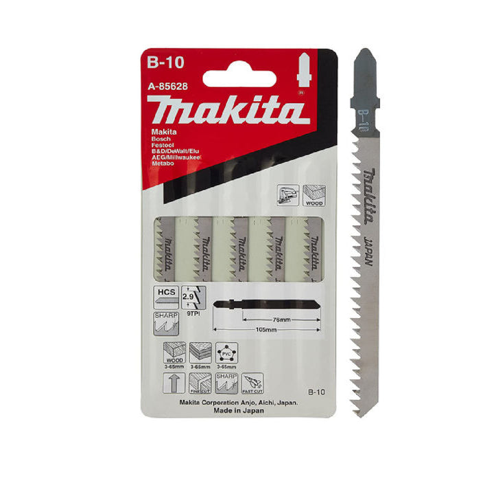 MAKITA B-10S Jig Saw Blade Set (5 Pieces)
