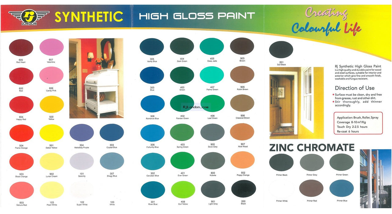 RJ LONDON Synthetic Paint (800ML)