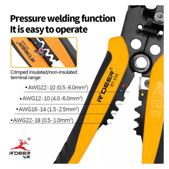 ROBUST DEER RT-938 Automatic Wire Striper & Crimper