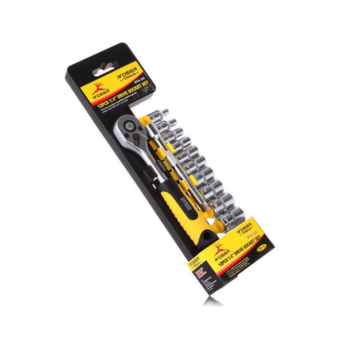 ROBUST DEER RTH12C Ratchet Set (1/4") (12 Pieces)