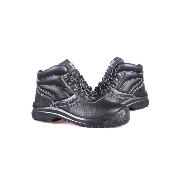 KPR L-224N Black Mid Cut Lace-Up Boot