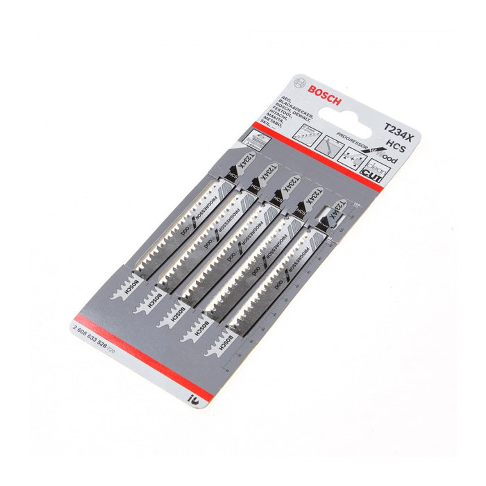 BOSCH T234X Wood Jig Saw Blade (5 Pieces)