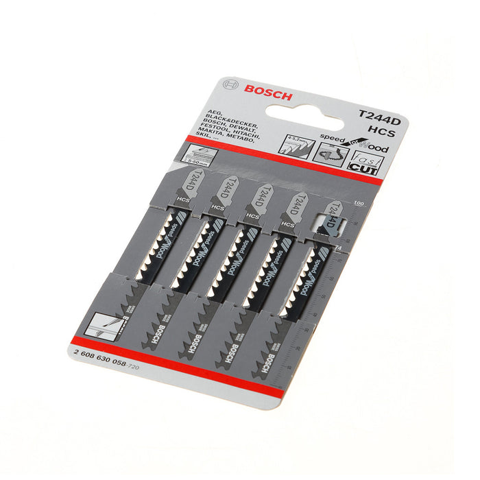 BOSCH T244D Wood Jig Saw Blade (5 Pieces)