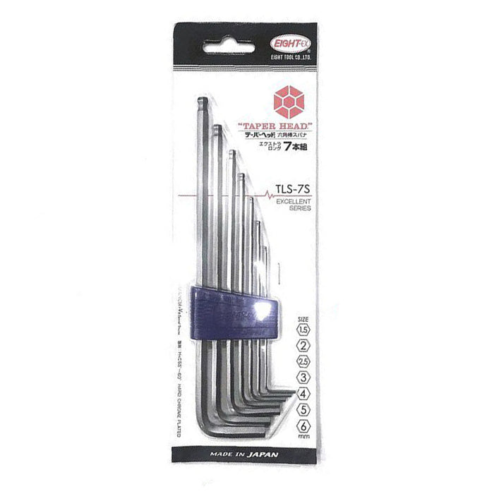 EIGHT TLS-7S S/Steel Allen Key Set (1.5 - 6.0MM)