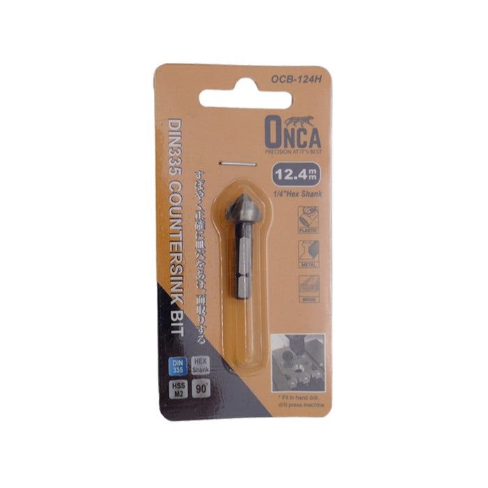 ONCA OCB HSS-M2 Countersink Bit CSK 90° (1/4" Hex Shank)