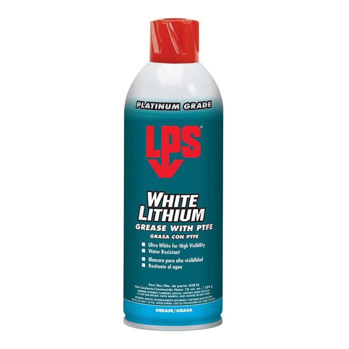 LPS White Lithium Grease with PTFE (10OZ)