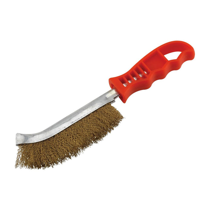 MAJESTA Brass Wire Brush (PVC Handle)